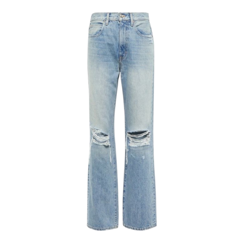 SLVRLAKE $403 LONDON JEANS Distressed Light Blue Jeans london